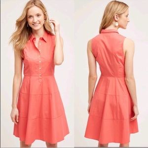 NWT Anthropologie Sunday In Brooklyn | Edina Poplin Shirtdress Dress